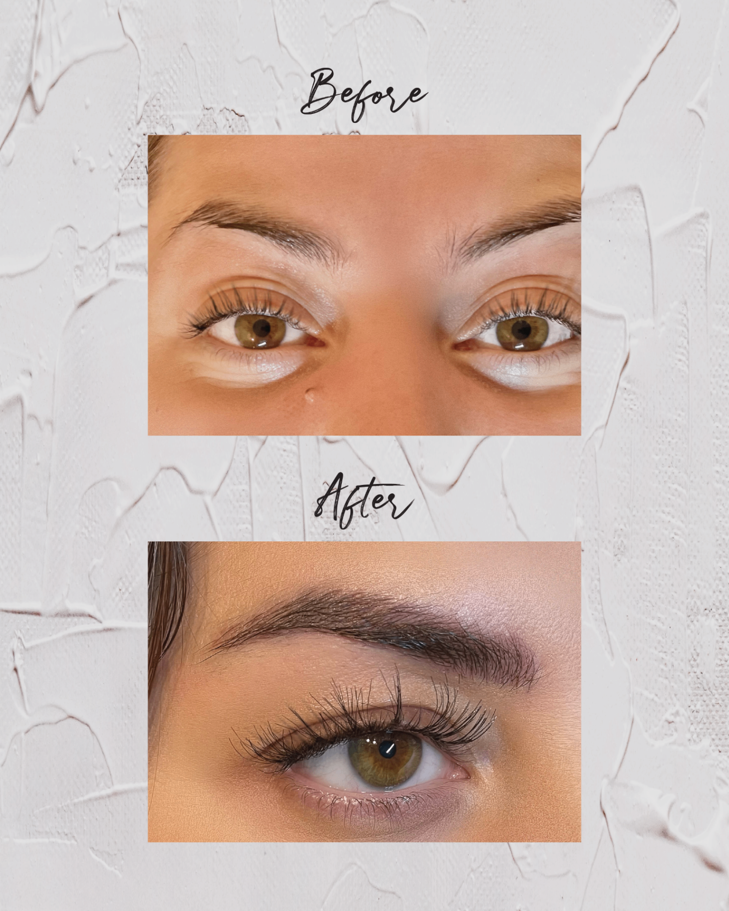 Microblading läkning och ögonbryn transformation på Bare Beauty Skellefteå salon — Före & Efter