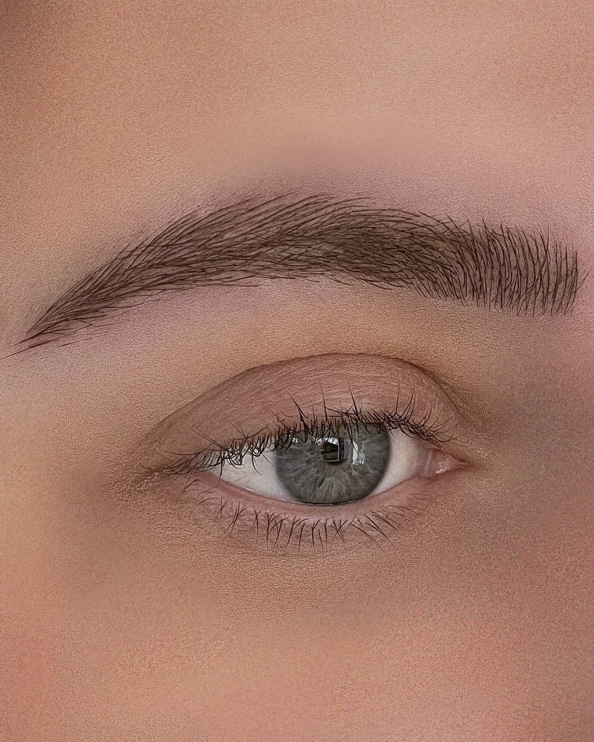 Microblading läkning och ögonbryn transformation på Bare Beauty Skellefteå salon — Efter